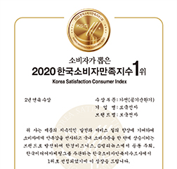 2020 한국소비자만족지수1위